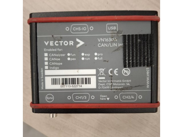 Can/lin interface t.b.v. automotive netwerktechniek vector, vn1630a - afbeelding 3 van  9