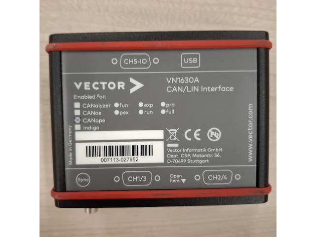 Can/lin interface t.b.v. automotive netwerktechniek, vector, vn1630a - afbeelding 3 van  9