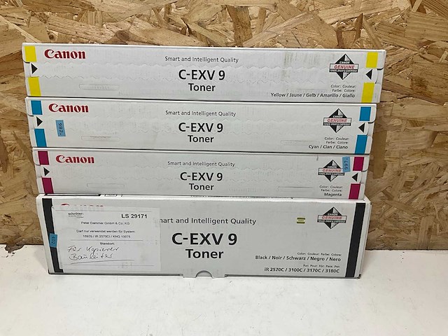 Canon c-exv 9 toner (4x) - afbeelding 1 van  3