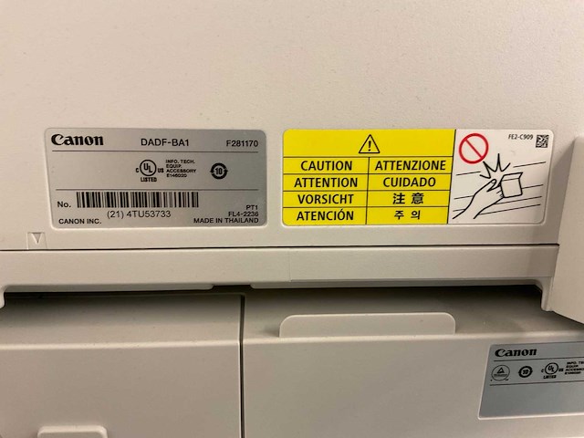 Canon c39221 image runner advance dx kleuren printer/kopieermachine - afbeelding 9 van  11