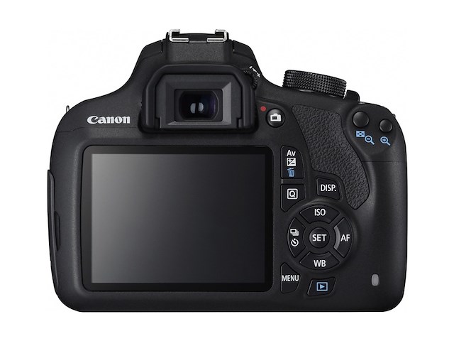 Canon eos 1200d + efs 1855mm slr camerakit 18 mp cmos zwart - afbeelding 2 van  5