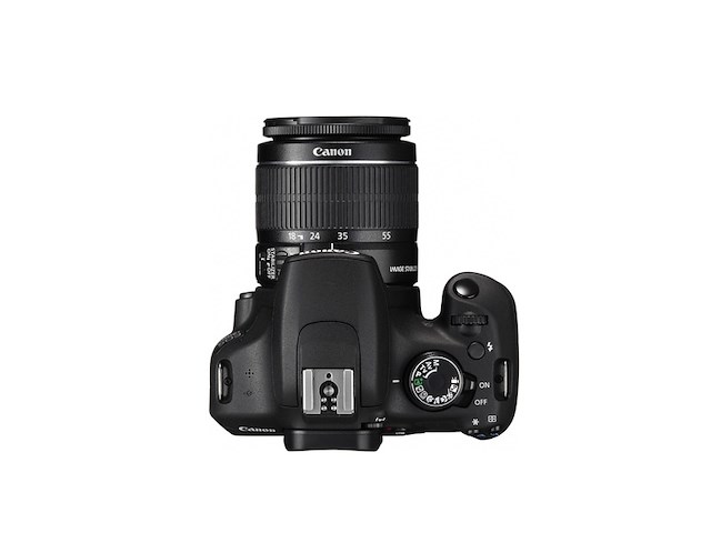 Canon eos 1200d + efs 1855mm slr camerakit 18 mp cmos zwart - afbeelding 4 van  5