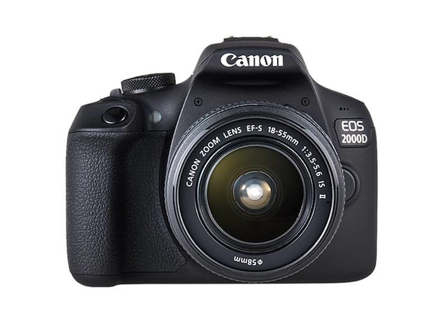 Canon eos 2000d + 1855mm dc + 16gb geheugenkaart + cameratas sb130 zwart - afbeelding 4 van  5