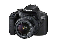 Canon eos 2000d bk 18-55 is ii eu26 slr camerakit 24.1mp cmos 6000 x 4000pixels zwart - afbeelding 1 van  6