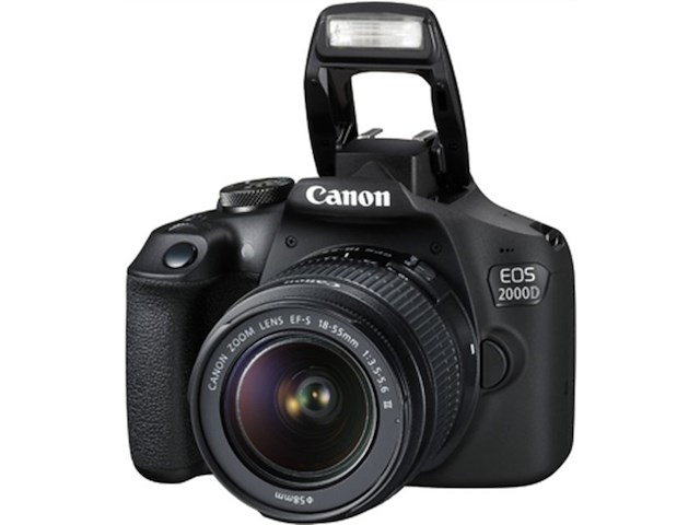 Canon eos 2000d bk 18-55 is ii eu26 slr camerakit 24.1mp cmos 6000 x 4000pixels zwart - afbeelding 3 van  6