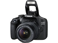 Canon eos 2000d bk 1855 is ii eu26 slr camerakit zwart - afbeelding 3 van  5