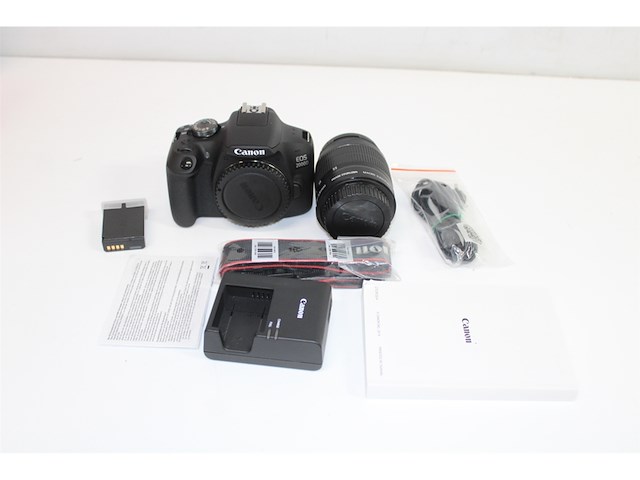 Canon eos 2000d bk 1855 is ii eu26 slr camerakit zwart - afbeelding 5 van  5