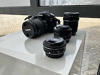Canon eos 80d fotocamera met diverse lenzen - afbeelding 1 van  8