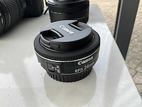 Canon eos 80d fotocamera met diverse lenzen - afbeelding 2 van  8