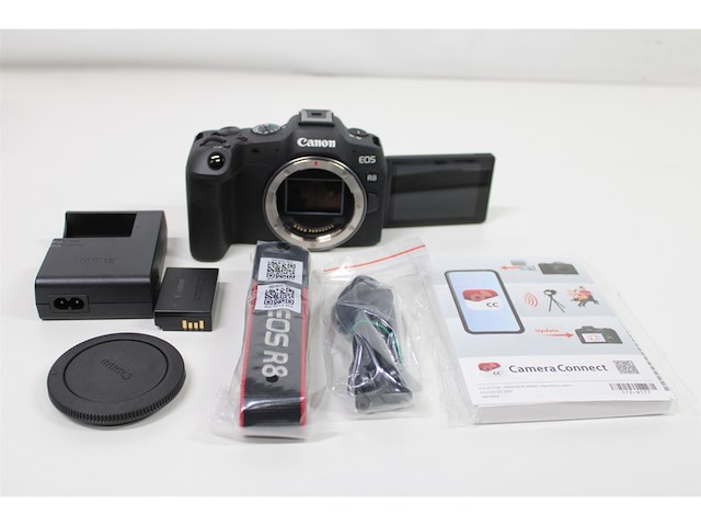 Canon eos r8 body systeemcamera fullframe 24,2 mp 4k video kantelbaar touchscreen zonder lens - afbeelding 5 van  5