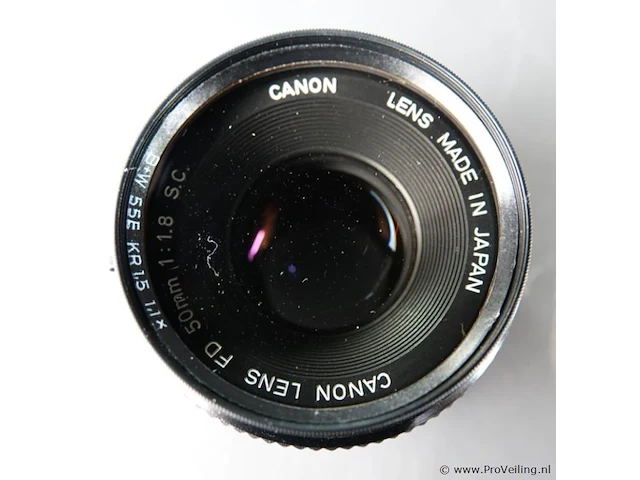 Canon fd 50mm f/1.8 s.c. handmatige primelens - afbeelding 2 van  5