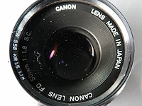 Canon fd 50mm f/1.8 s.c. handmatige primelens - afbeelding 2 van  5