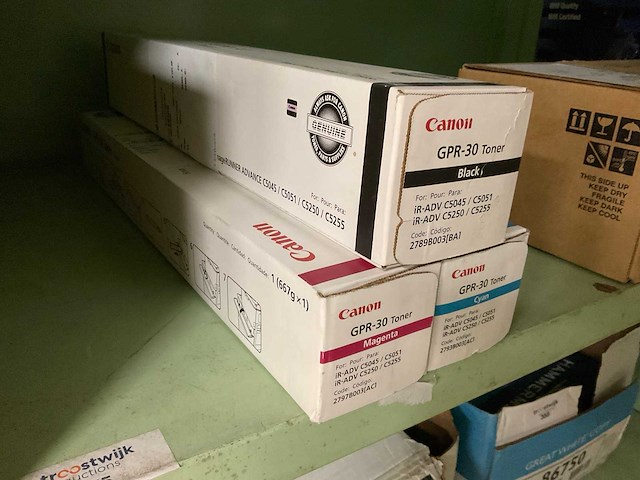 Canon gpr-30 toner cartridge (3x) - afbeelding 1 van  3