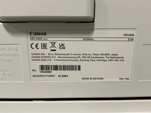 Canon i-sensys mf651cw printer - afbeelding 9 van  9