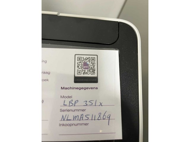 Canon lbp351x zwart/wit a4-laserprinter - afbeelding 3 van  3