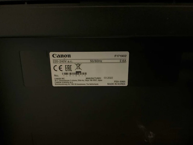 Canon mf237w fax - copier - afbeelding 1 van  4