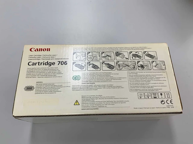 Canon monochrome laser cartridge 706 mf6500 series - afbeelding 4 van  4