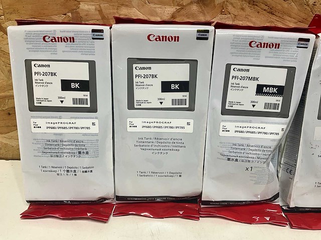 Canon pfi serie toner diverse kleuren (7x) - afbeelding 2 van  4