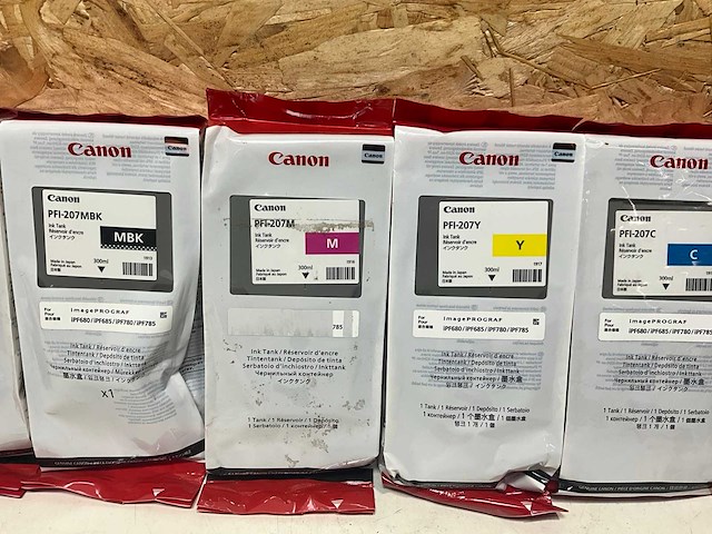 Canon pfi serie toner diverse kleuren (7x) - afbeelding 3 van  4
