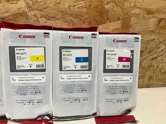 Canon pfi serie toner diverse kleuren (7x) - afbeelding 4 van  4