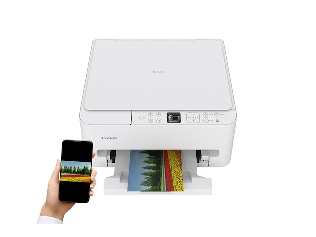 Canon pixma ts6550i all-in-one inkjetprinter wit - afbeelding 2 van  5