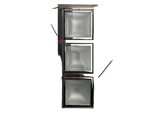 Cantalupi 20loren2883gsssss stainless steel 3-spotlight fixture - afbeelding 1 van  7
