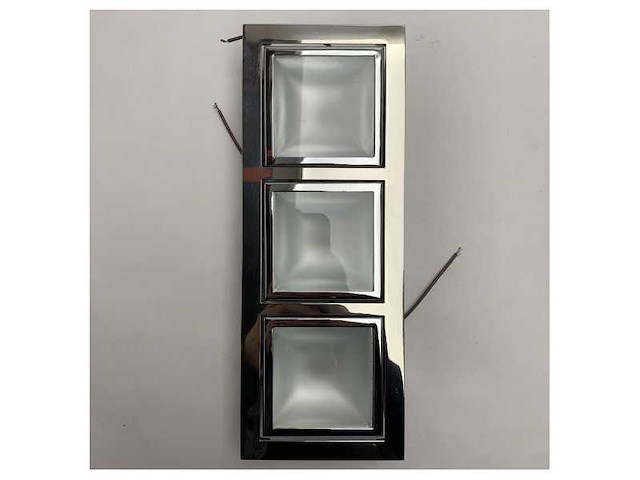 Cantalupi 20loren2883gsssss stainless steel 3-spotlight fixture - afbeelding 3 van  7