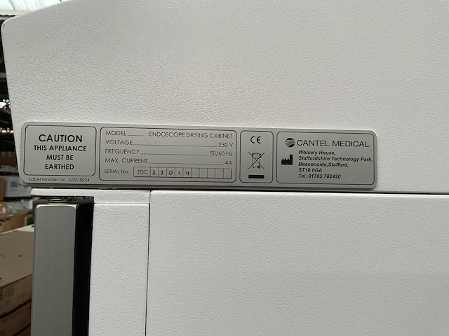 Cantel medical endoscope drying cabinet - afbeelding 9 van  9