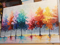 Canvas 120 x 80 nr e collor bomen - afbeelding 2 van  3