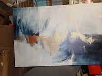 Canvas 120 x 80 nr i bluw wirt geel - afbeelding 3 van  3