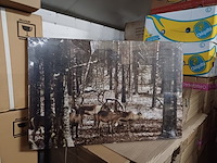 Canvas met licht 60x40 model eland 2x - afbeelding 2 van  3