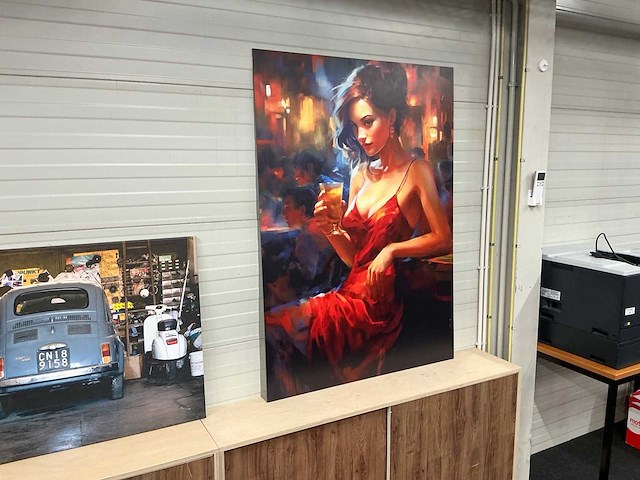 Canvas wanddecoratie (4x) - afbeelding 1 van  1