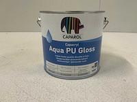 Caparol aqua pu gloss hoogglanslak 2,4l (3x) “ongebruikt” - afbeelding 1 van  1