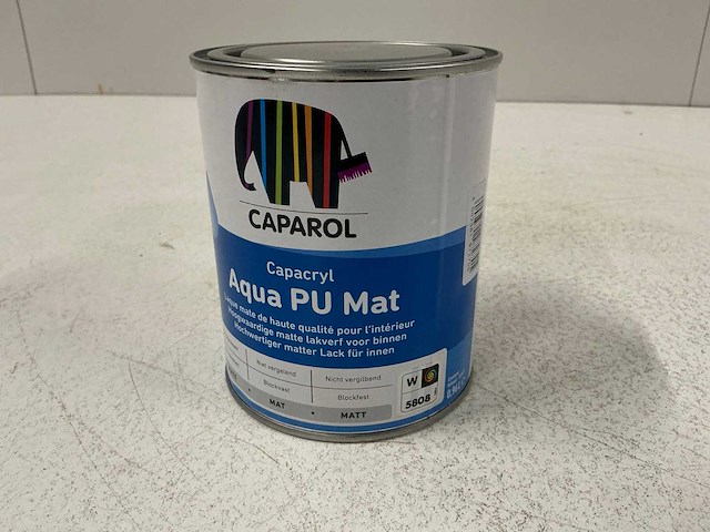 Caparol aqua pu mat verf 0,96l (3x) “ongebruikt” - afbeelding 1 van  1