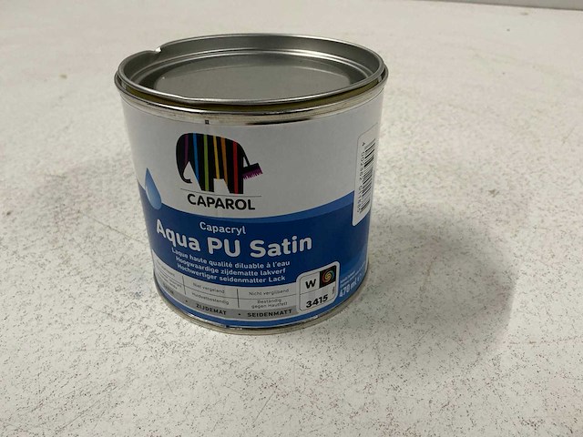 Caparol aqua pu satin verf 0,47l (10x) “ongebruikt” - afbeelding 1 van  1