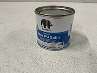 Caparol aqua pu satin verf 0,47l (7x) “ongebruikt” - afbeelding 1 van  1