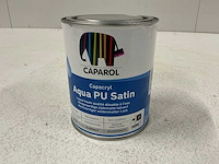 Caparol aqua pu satin verf 0,96l (5x) “ongebruikt” - afbeelding 1 van  1