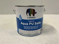 Caparol aqua pu satin verf 2,4l (3x) “ongebruikt” - afbeelding 1 van  1