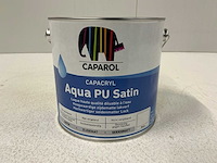 Caparol aqua pu satin verf 2,5l (4x) “ongebruikt” - afbeelding 1 van  1