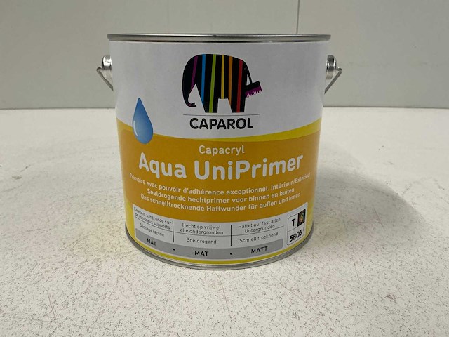 Caparol aqua uniprimer grondverf 2,4l (3x) “ongebruikt” - afbeelding 1 van  1