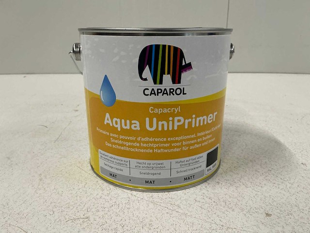 Caparol aqua uniprimer grondverf 2,5l (3x) “ongebruikt” - afbeelding 1 van  1