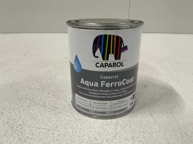 Caparol capacryl aqua ferrocoat verf 0,96l (8x) “ongebruikt” - afbeelding 1 van  1