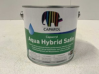 Caparol capacryl aqua hybrid satin lak 2,4l (3x) “ongebruikt” - afbeelding 1 van  1