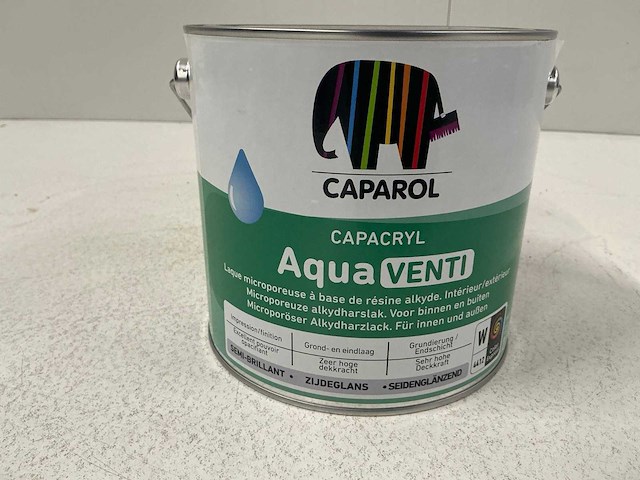 Caparol capacryl aqua venti lak 2,5l (3x) “ongebruikt” - afbeelding 1 van  1