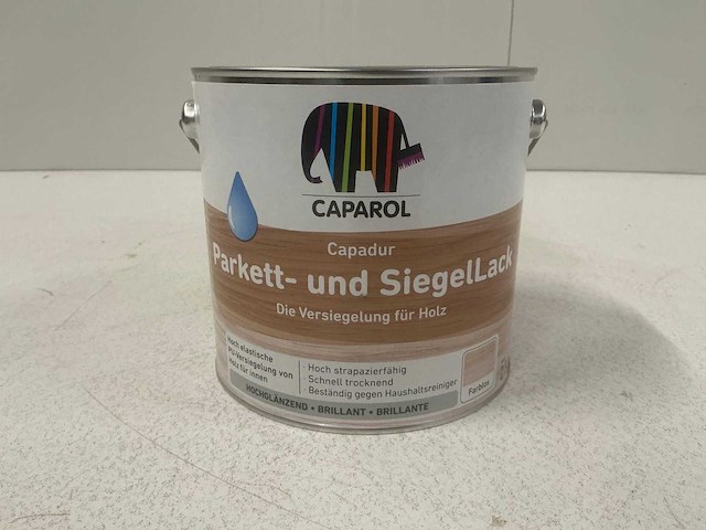 Caparol capadur parket-umd siegellack lak 2.5l (4x) “ongebruikt” - afbeelding 1 van  1