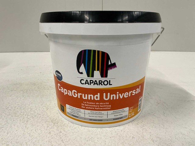 Caparol capagrund universal voorstrijkmiddel 2,5l (3x) “ongebruikt” - afbeelding 1 van  1