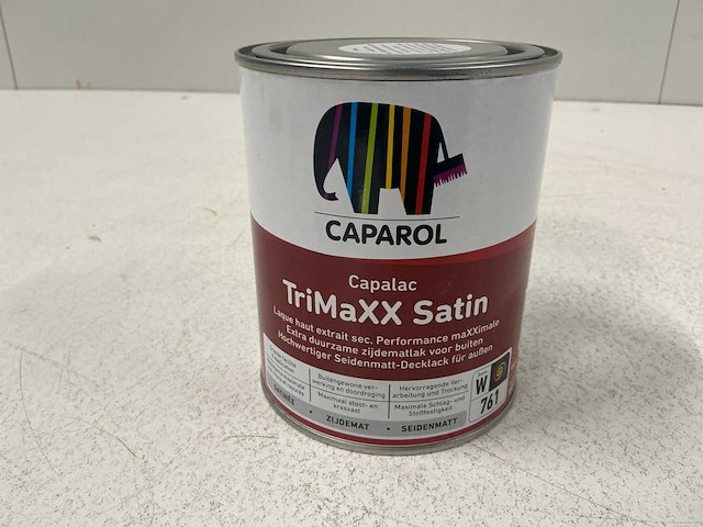 Caparol capalac trimaxx satin lak 0,95l (10x) “ongebruikt” - afbeelding 1 van  1