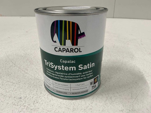 Caparol capalac trisystem satin verf 0,95l (8x) “ongebruikt” - afbeelding 1 van  1