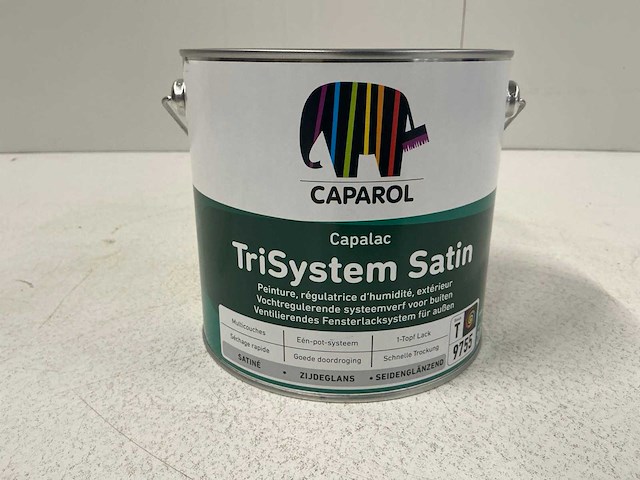 Caparol capalac trisystem satin verf 2l (4x) “ongebruikt” - afbeelding 1 van  1