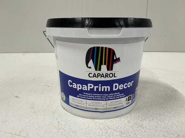 Caparol capaprim decor voorstrijkmiddel 2,35 (4x) “ongebruikt” - afbeelding 1 van  1